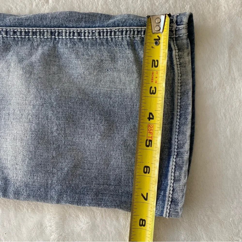 LEI Women's Low Rise Slim Boot Jeans Light Blue Size 5 Ashley Bling bedazzled - Picture 8 of 10